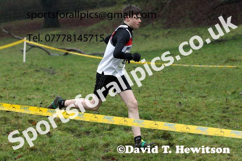 Boys under-15s, NECAA Junior Cross Country Relays, Thornley Farm, Peterlee, Saturday, December 12th. Photo: David T. Hewitson/Sports for All Pics
